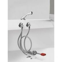 Installationskit komplett mit Einpedalmischer und Auslauf Idral KFL70/26 Chrom