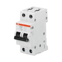 ABB - Disjoncteur S202M 2P 25A Courbe c Raccordement à vis - 15KA (2 modules) - 2CDS272001R0254