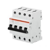 ABB - Disjoncteur S204M 4P 16A Courbe c Raccordement à vis - 15KA (4 modules) - 2CDS274001R0064