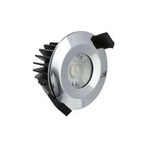 Faretto da incasso a incasso a basso profilo a led IP65 ignifugo 6W 3000K 430lm dimmerabile cromo lucido IP65 - Integral