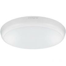 Integral - Lampada da parete / soffitto a incasso a led 12W 4000K 1056lm Sensore IK10 Bianco opaco IP54