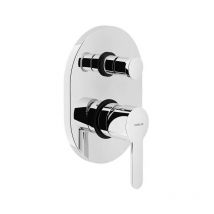 Nobili - Mitigeur de douche à encastrer 130 mm en laiton chromé avec inverseur abc
