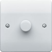 MK - Electric K1501RPWHILV 1-Gang 500Watts 2-Way Push Dimmer - White