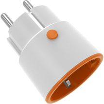 Intelligente 3.0 16a Funksteckdose Mit Fernsteuerung Per Sprach-app, Kompatibel Mit Alexa Und Google Home (weiß/gelb)