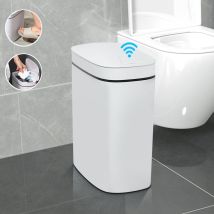Intelligenter Abfalleimer Sdlogal 14L Automatischer Abfalleimer mit Geruchsdetektor, berührungsloser Abfalleimerdeckel für Bad, Schlafzimmer, Küche