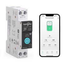 Intelligenter Schalter, 1-poliger Wlan-leistungsschalter, Diy-smart-schalter Kompatibel Mit Alexa, Google Assistant, Smart Life, Tuya – Messung, 