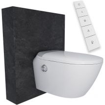 Deervalley - Intelligentes wc wandhängend mit Spülkasten DV-1S0205-CF modernes und intelligentes Dusch-WC mit integriertem Bidet, Fernbedienung,