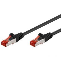 Intellinet Cavo di rete Patch in cca Schermato Cat. 6 Nero s/ftp 0,5 m Bulk