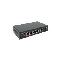 Network Solutions Fast Ethernet Switch a 6 Porte Con 4 Porte PoE (1 x High-Power PoE) Nero (561686) - Intellinet