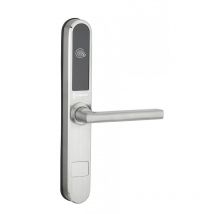 Intelock - Paire de poignées connectées Room hôtel, pour porte d'hôtel, argent