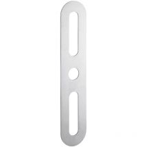 Intelock - Plaque de propreté, 60x302mm, arrondie, inox