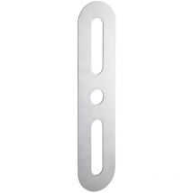 Intelock - Plaque de propreté 70x312mm - Arrondie, inox brossé