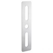 Intelock - Plaque de propreté 70x312mm - Rectangulaire, inox brossé