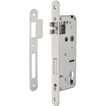 Intelock - Serrure encast. trou cylindre pour poignées connectées, inox, axe50mm, entr'axes85mm, carré8, br