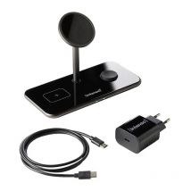 Intenso - Chargeur à induction MB13 black 3in1 7410810 Sorties standard Qi noir C911652