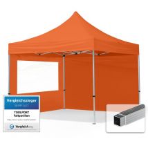 House Of Tents - toolport 3x3 m Tente pliante - Alu, côté panoramique, orange