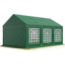 Toolport 3x6 m Tente de réception/Barnum vert foncé toile de haute qualité pvc 700 n economy