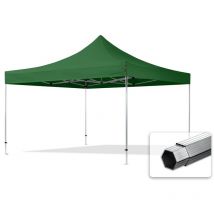 4x4 m Tente pliante - Alu, vert foncé - Toolport