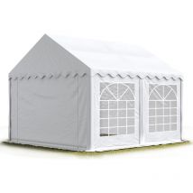 Toolport 5x5 m Tente de réception/Barnum blanc toile de haute qualité pvc 700 n economy
