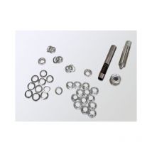 Kit de réparation pour œillets, 12mm, 20 pièces pour bâche de barnums, tente ou tonnelles - Toolport