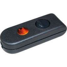 InterBär 8093-104.01 Interruttore a filo passante Nero 1 x Off / On 2 a 1 pz.