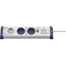 InterBär 8110-002.01 Multipresa 3 scomparti Bianco, Blu Schuko 1 pz.