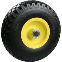 Benson Tools Rad mit PU-Reifen und Stahlfelge, 20mm Achse mit Kugellager, ideal für Schubkarren und Transportwagen, Größe 3.00-4, robust und langlebig