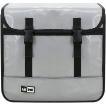 Bricoline - Lastpak Pannier Fahrradtasche Doppelpack mit Klickverschluss, 35 Liter pro Seite, Wasserdichtes pvc, Nardograu - Ideal für Alltagspendler