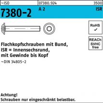 Flachkopfschraube ISO 7380-2 M 3 x 25 500 Stück A2 ISR Diverse Anwendungen