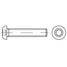 No Brand - iso 7380-1 Flachkopfschraube vg M8x30 Edelstahl A2 blank Innensechskant 200 Stk