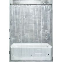 Idesign 12052eu Fodera Doccia Anti-muffa Peva Diametro 3, 183 X 183 Cm, Trasparente
