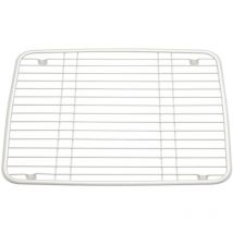 IDesign Axis Griglia Lavandino, Scolapiatti da Lavandino con Piedini Antigraffio e Antiscivolo, Metallo Madreperla Bianco