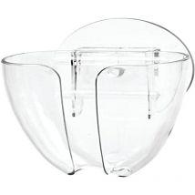 IDesign Portasapone doccia con ventosa, Portasapone bagno in plastica, Porta saponetta facile da applicare alle piastrelle e al box doccia,