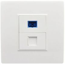 Interfaccia in fibra ottica sc: presa a muro, pannello jack di rete RJ45, connettore tipico