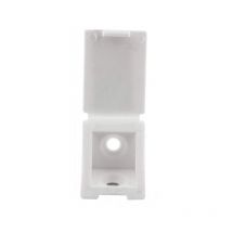 Cime - Taquet équerre simple, pvc blanc, L22xH22x23mm, 12 pièces.