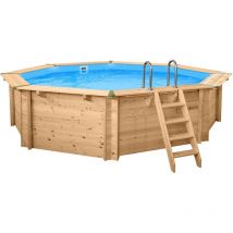 Interline Summer - Holz Schwimmbad Bali Set 1 Blau 550x550x136 cm