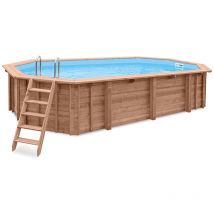 Interline Summer - Holz Schwimmbad Bali Set 2 Braun 790x435x138 cm