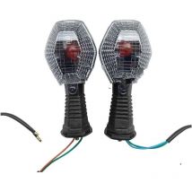 Lycxames - Intermitente largo transparente modificado para motocicleta Suzuki dl 1000 V-Strom dl 650 V-Strom (ZD098)