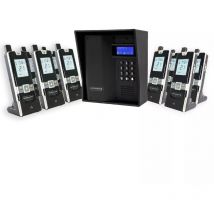 Interphone 600 mètres sans-fil longue portée autonome digicode écran LCD - UltraCOM3 visière noire + 9 combinés
