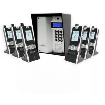 Ultra Secure - Interphone autonome 100% sans-fil longue distance (600m de portée) - UltraCOM3 + 6 combinés 'simple à installer'