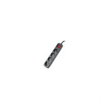 Silver Electronics - Interrupteur à 4 prises à socle multiple Cable 1.5m Black 9644/black