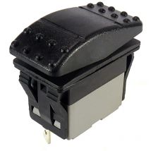 Interrupteur à bascule Noir bipolaire On-On-On IP67 ( Prix pour 1 )