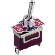 Tru Components - interrupteur à levier 1 x on/off/on KN3 701165 250 v/ac 10 a PERMANENT/0/PERMANENT 1 pc(s)