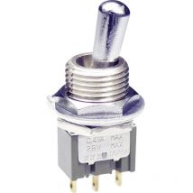 Interrupteur à levier 2 x On/Off/On Nkk Switches M2023SS4W01 250 v/ac 3 a permanent/0/permanent 1 pc(s)