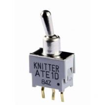 Interrupteur à levier 2 x On/On Knitter-switch ate 2D 48 v dc/ac 0.05 a à accrochage 1 pc(s)