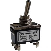 Interrupteur à levier RS PRO, On-Off, Interrupteur bipolaire, 10 A ( Prix pour 1 )