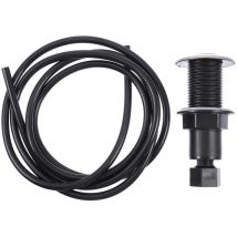 Interrupteur à poussoir à commande pneumatique de 25 mm en acier inoxydable pour processeur de déchets alimentaires, bouton pneumatique marche/arrêt,