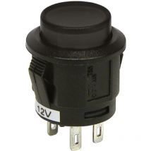 Carpoint - Interrupteur a pression Noir 12V 20A