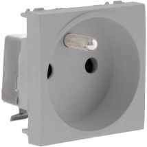 Zenitech - Prise 2P+T connexion auto - Moteur seul - Silver - Simplea