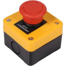 Interrupteur d'arrêt d'urgence 220 v 10 a avec bouton poussoir pour urgence à la maison, avec tournevis